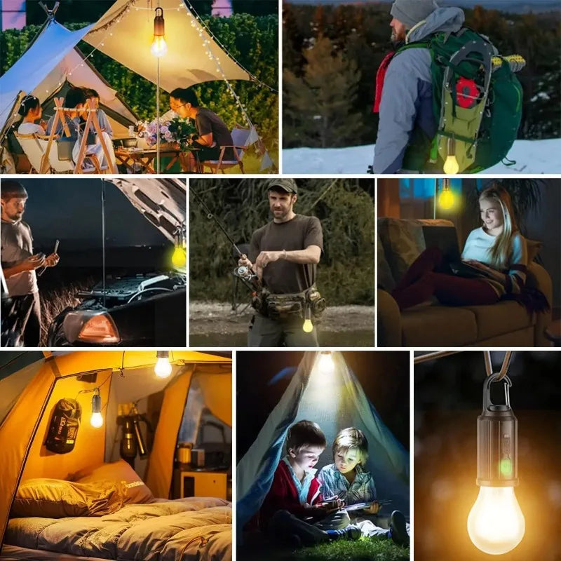 Solar Powered Camping Light Portable Led Camping Light Super Bright Solar Lantern for Emergency Waterproof Rechargeable Tent