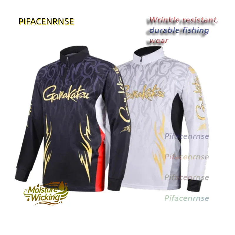 Fishing Vest Spring  Men Long Sleeve Outdoor Cycling Shirts Quick Dry Breathable Clothes Fishing Clothing Shirt