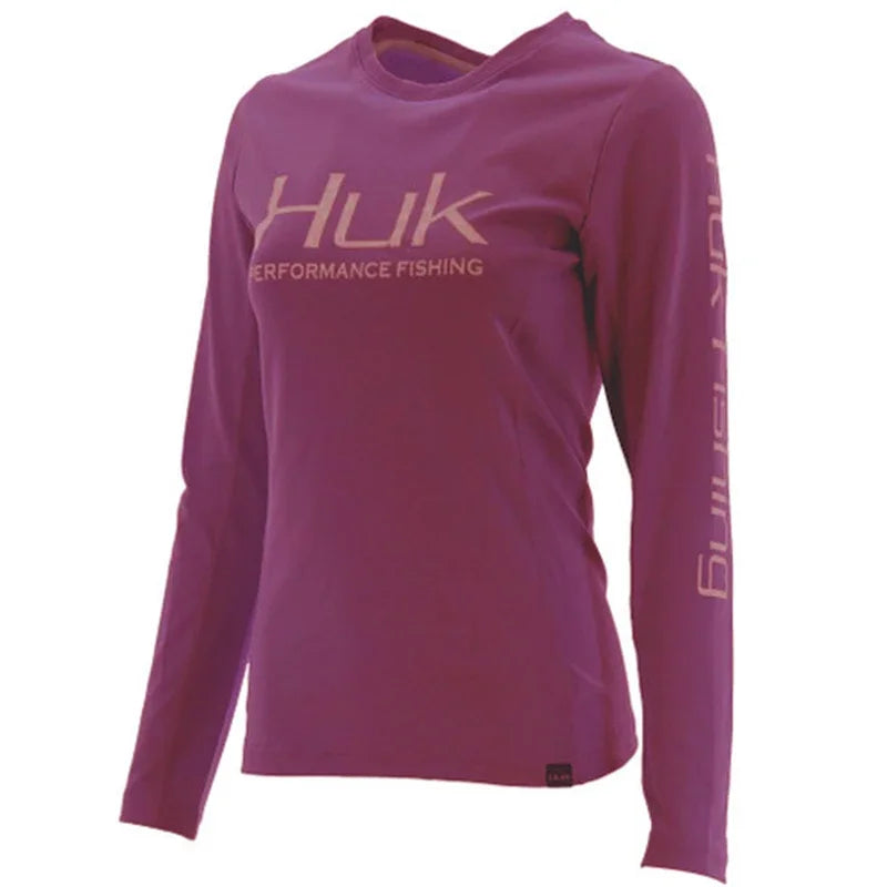 Fishing Shirts Performance Fishing Hoodie Women Summer Outdoor Sports Long Sleeve Fishing Clothing Uv Protection Jersey