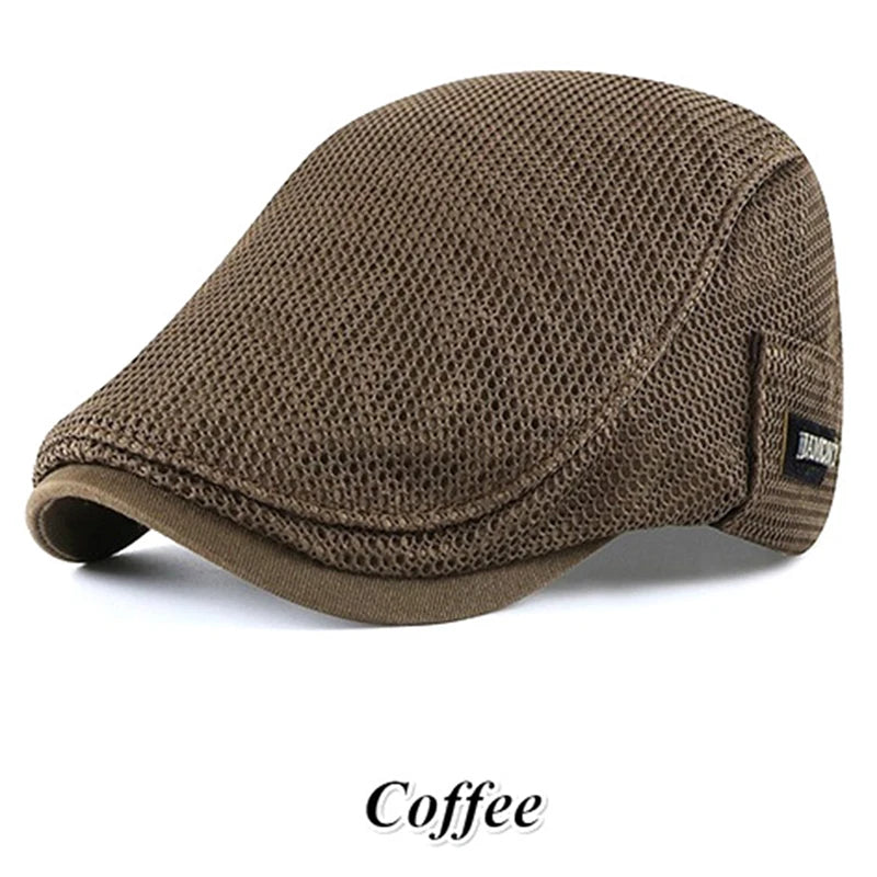 Men's Mesh Baseball Cap Breathable Summer Caps Dad Hat Outdoor Fishing Hats Trucker Cap