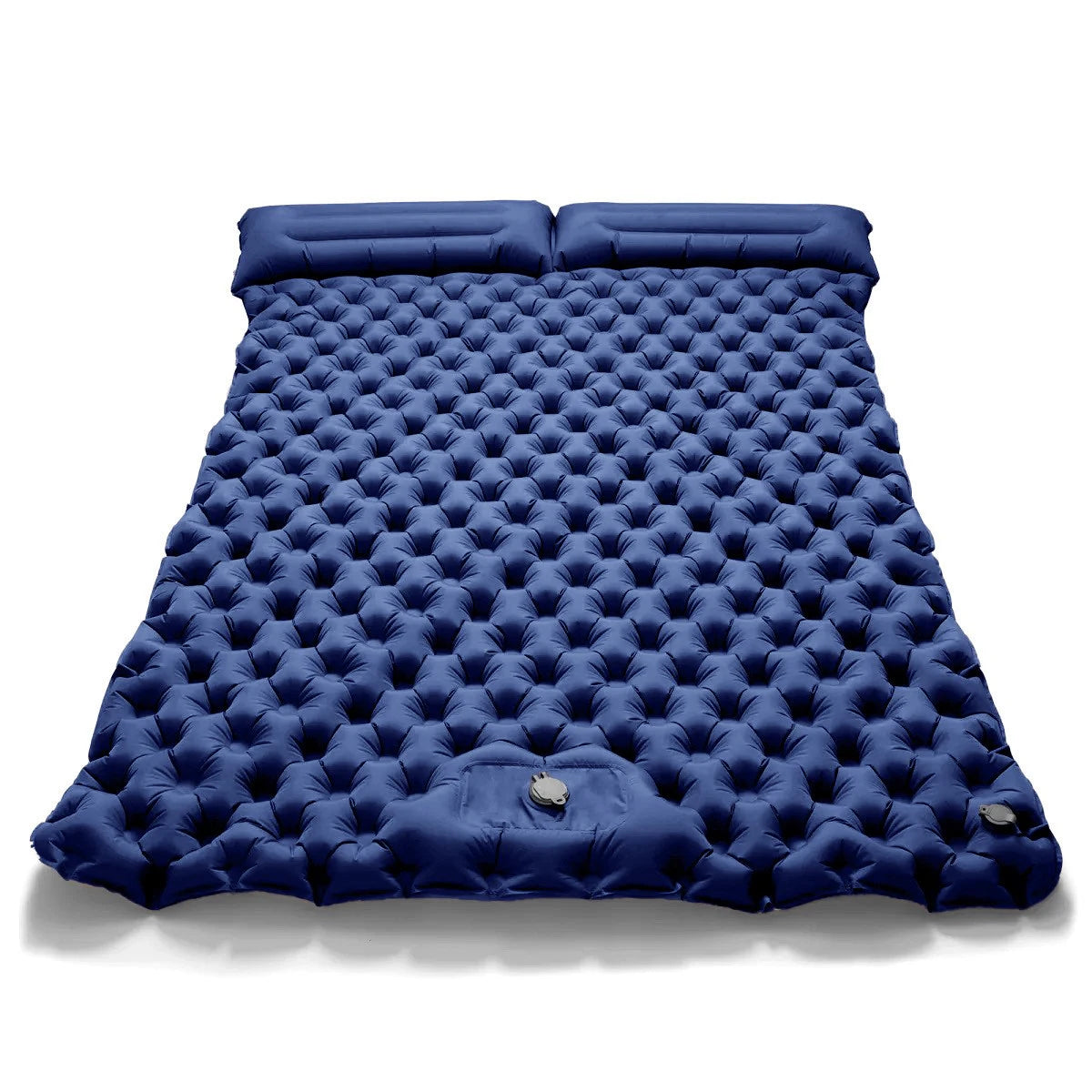 Double Air Mattress with Built-in Pillow Pump Outdoor Sleeping Mattress Camping Air Mattress for Backpacking