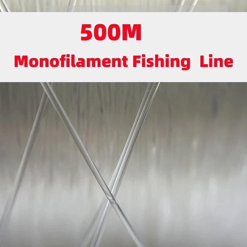 Big Size Fishing Line 500m Monofilament Nylon Sea Fishing Boat Fishing Big Fish Shark Line Freshwater Saltwater Fishing Supplies