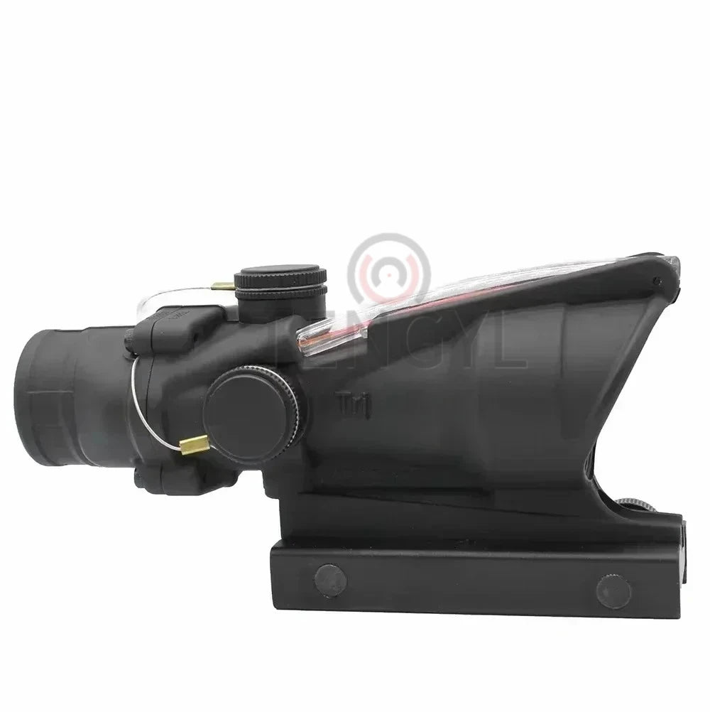 Hunting  4x32 Fiber Illuminated Red Chevron Scope with Killflash and Embossed Logo Rifle Scope Ar 15