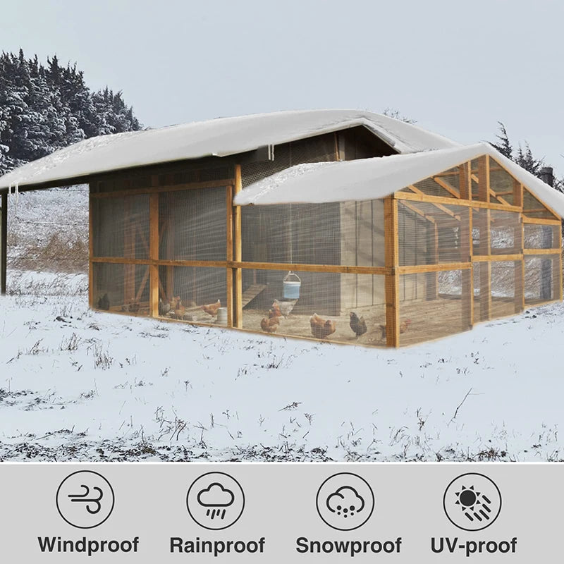 Transparent Tarpaulin 2*7 8 9 3x5x4*6 10 Waterproof Rainproof Tarp Large Cover Greenhouse Camping Garden Plant Sunroom Patio