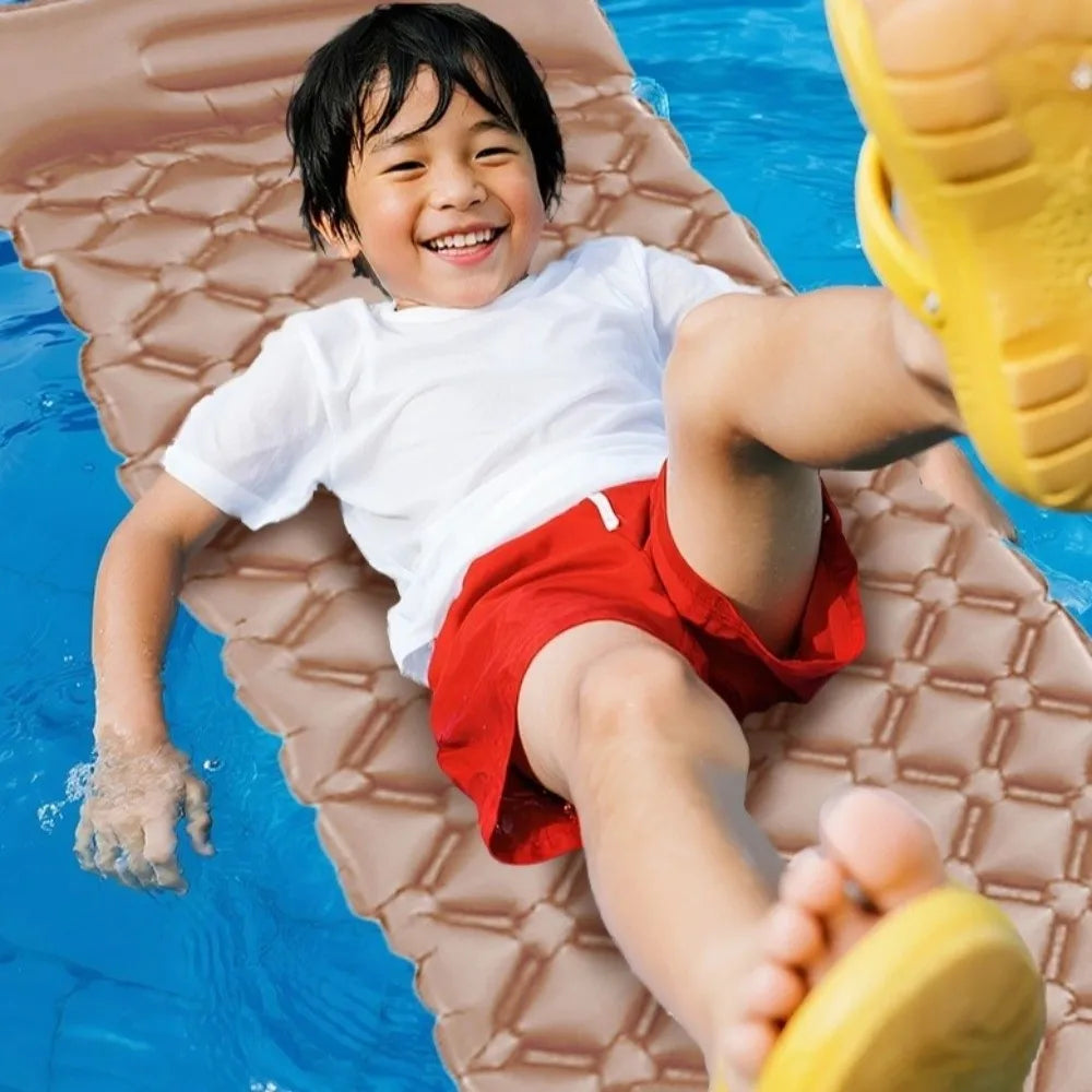 Built-in Pump Camping Air Mattress Tear-Resistant Thickened Pad Inflatable Mattress Foldable Portable Inflatable Sleeping Pad