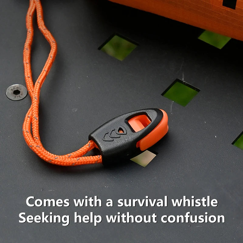 Hot  Outdoor Insulated Emergency Tent Waterproof Emergency Life Saving Insulated Tent Includes Life Whistle Ripstop TentPouch