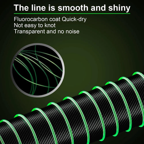 1000M Nylon Fishing Line Super Strong Monofilament Fishing Line  Speckle Fluorocarbon Coated Fishing Line For Carp Pesca olta