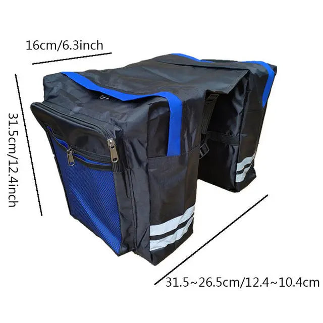 Bicycle Carrier Bag Rear Rack Luggage Back Seat Double Side Cycling High-capacity Durable Convenient Travel Trunk Bags