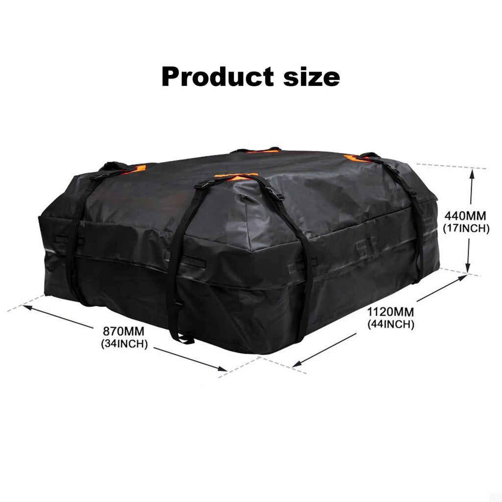 Universal Car 425L Cargo Bag 420D Waterproof Roof Cargo Carrier Luggage Bag Storage Cube Bag for Travel Camping Luggage Bags