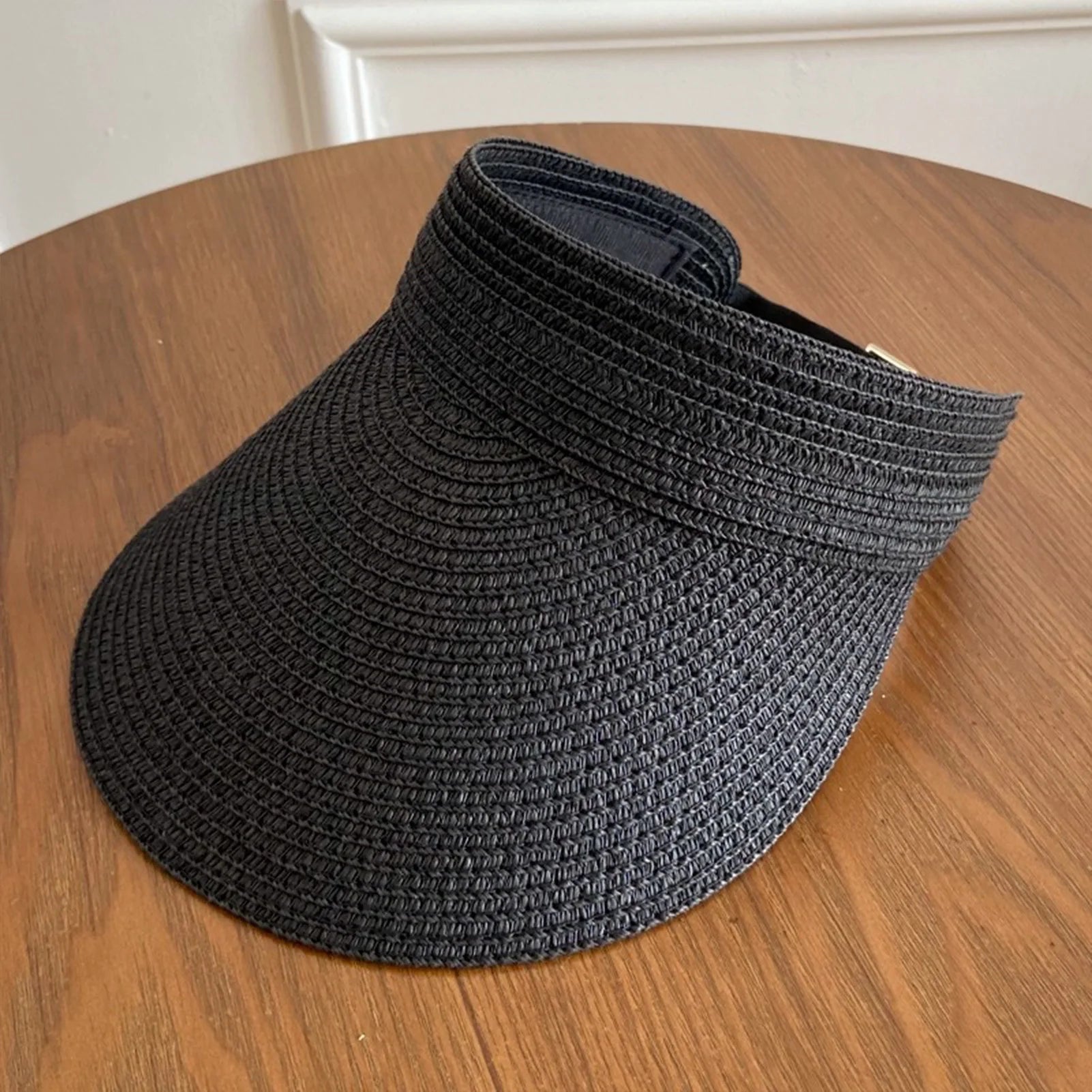 Sunshade Fishing Hat For Men And Women Trendy Grass Woven Hollow Roof Wide Eave Hat Outdoor Camping Fishing Hiking Sun Hat