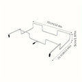 1 outdoor camping garbage bag rack, stainless steel hanging rack, table side rack, camping picnic barbecue hanging rack