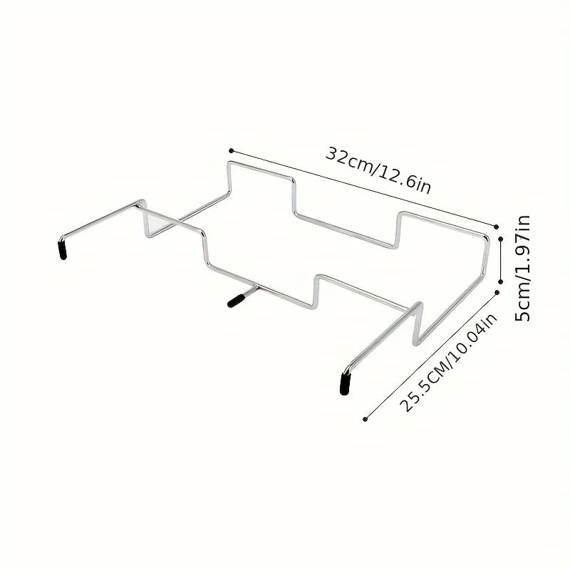 1 outdoor camping garbage bag rack, stainless steel hanging rack, table side rack, camping picnic barbecue hanging rack