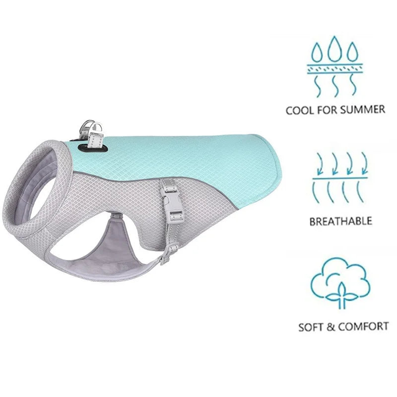 Summer cool cool down Gear for Dogs, Dog Cooling Vest UV Sun Protection - Lightweight,Dog Anxiety Relief Vest During Hot Days