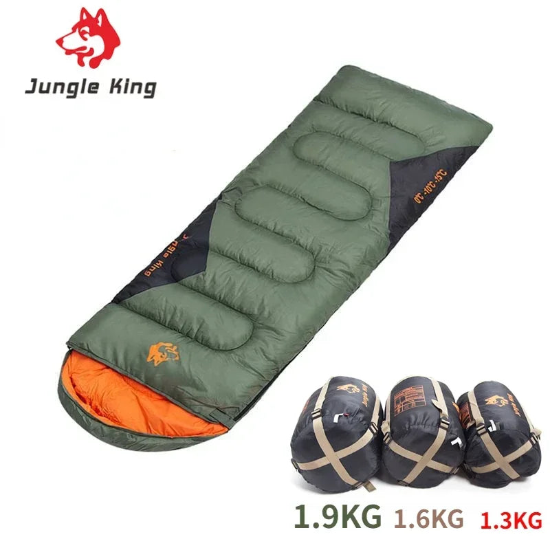 MOUNTAINHIKER JUNGLEKING Camping Sleeping Bag Ultralight Waterproof 4 Season Warm Envelope Sleeping Bags for Outdoor Hiking