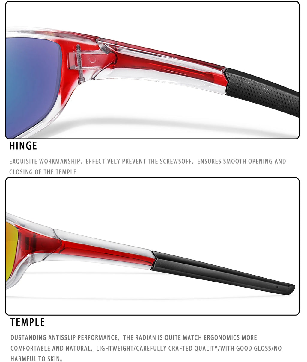 Polarized Fishing Sunglasses Men And Women Sports Colorful Glasses with UV protection for Outdoor Running, Hiking, Cycling
