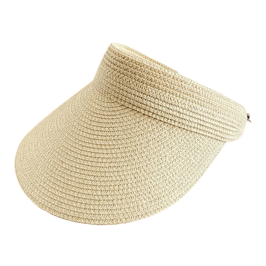 Sunshade Fishing Hat For Men And Women Trendy Grass Woven Hollow Roof Wide Eave Hat Outdoor Camping Fishing Hiking Sun Hat