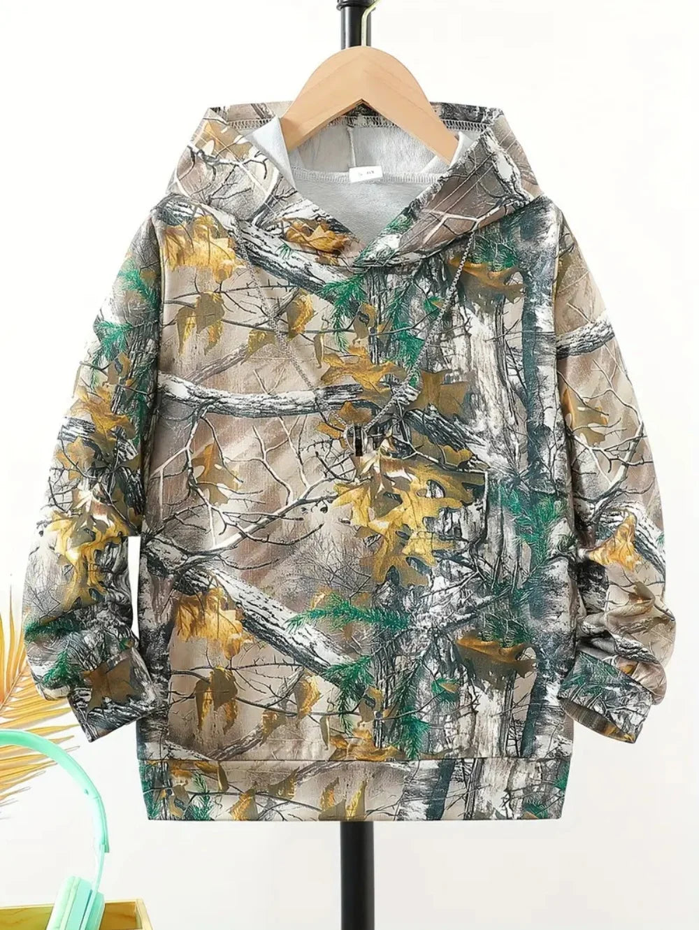 Camouflage Hunting Hoodies Forest Print Boy Clothes Outdoor Sports Long Sleeve Trip Tactical Training Esweatshirt Kids Clothing