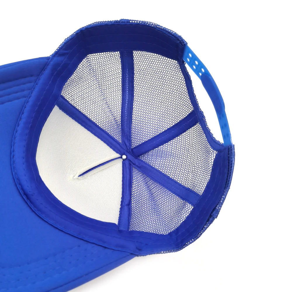 Fish Fishing Man Trucker Caps Men Cool Fisherman Fish Hook Hats Baseball Cap Summer Outdoor Sun Mesh Caps MZ-482