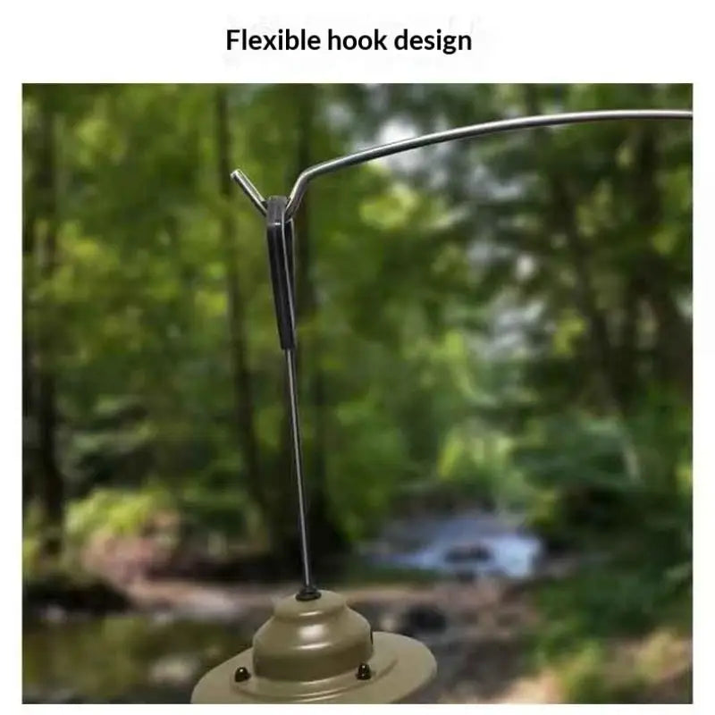 Camping Lamp Hanging Rack Aluminum Alloy Detachable Lantern Stand Table Lantern Hanger For Picnic Fishing Outdoor Lighting