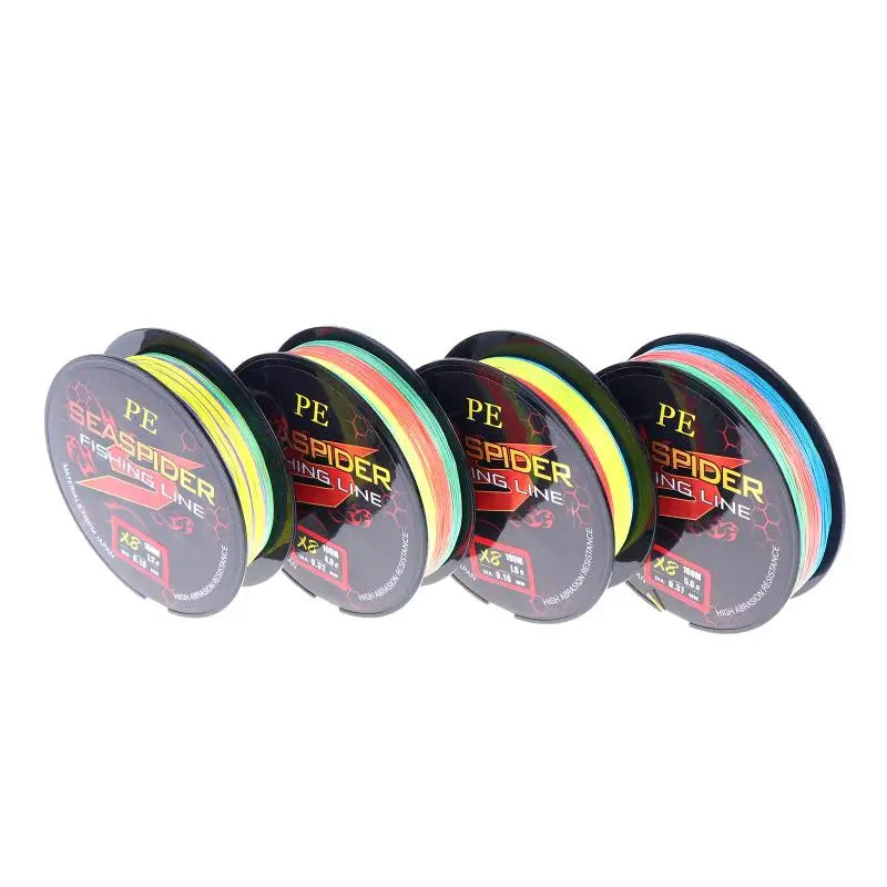 8 Strands 100M PE Braided Fishing Line Multifilament Fishing Lines Sea Wire Fly Carp Braided Line Smooth Carp Fishing Line