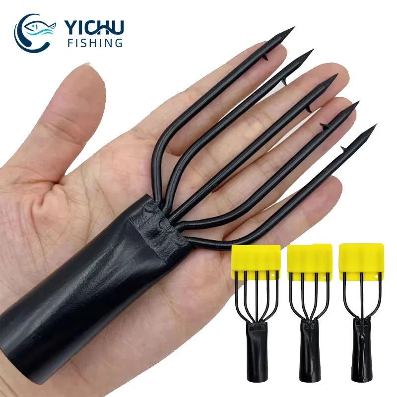 3/4/5 Fishing Tools Harpoon Tip Barbed Sharply Spring Steel Fishing Accessories