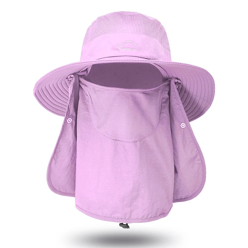 Fisherman's hat, male/womans sun hat, summer outdoor quick drying sun hat, fishing breathable sun hat, female face mask hat