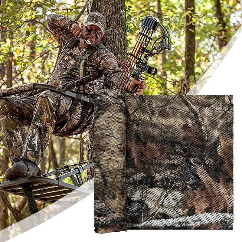 Camouflage Burlap Camouflage Netting Cover Realistic Camouflage Tarp Camouflage Netting Mesh For Hunting Ground Blinds