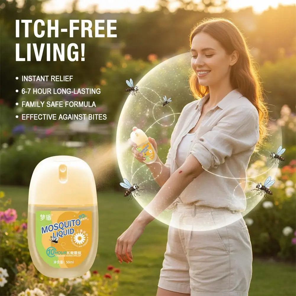 Effective Mosquito Repellent Spray 50ml Portable Travel Size Bug Spray For Outdoor Activities Adults And Children