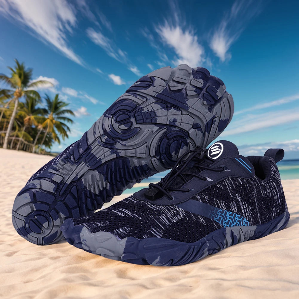 Water Shoes Beach Barefoot Shoes Non-Slip Hiking Trail Running Shoes Comfortable Lightweight Aqua Shoes for Outdoor Sports