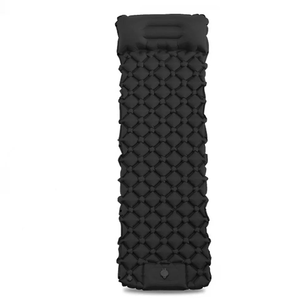 Built-in Pump Camping Air Mattress Tear-Resistant Thickened Pad Inflatable Mattress Foldable Portable Inflatable Sleeping Pad