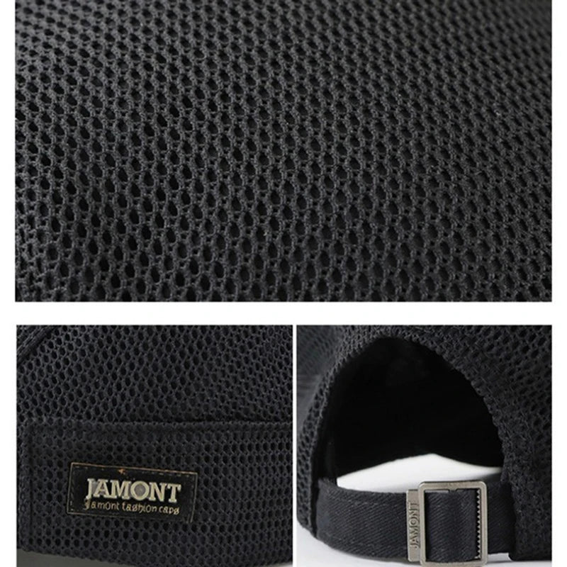 Men's Mesh Baseball Cap Breathable Summer Caps Dad Hat Outdoor Fishing Hats Trucker Cap