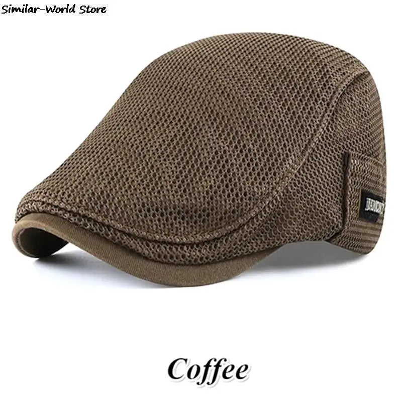 Men's Mesh Baseball Cap Breathable Summer Caps Dad Hat Outdoor Fishing Hats Trucker Cap