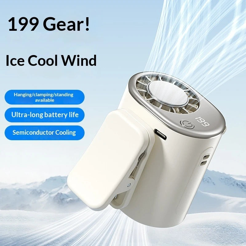 Portable Fans Convenient Creative Small Fan Pocket Hand-held Fan Lightweight Handheld Mini Fans for Outdoor Camping Clip Fans