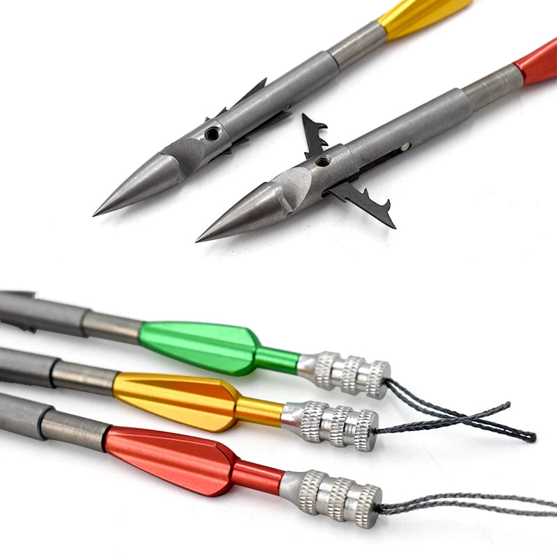 Professional Barbed Harpoon Shooting Fish Special Metal Dart Accessories Slingshot Fishing Special Harpoon Fish Arrow