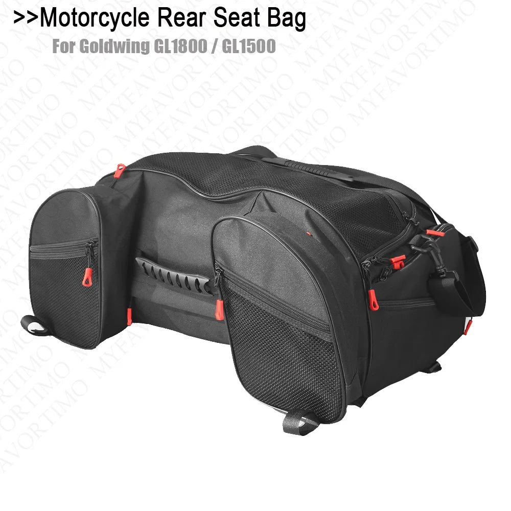 Motorcycle Rear Seat Luggage Rack Bag For Goldwing GL1800 GL1500 Trunk Tail Luggage Cases Top Bag large capacity Waterproof Bag