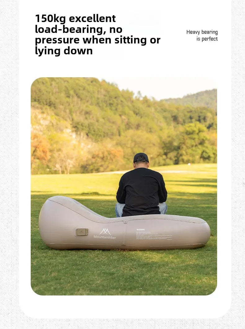 MOUNTAINHIKER Automatic Fast Inflatable Air Sofa Bed  Upgraded Outdoor Portable Air Mattress Lazy Cushion Camping Sleeping Mat