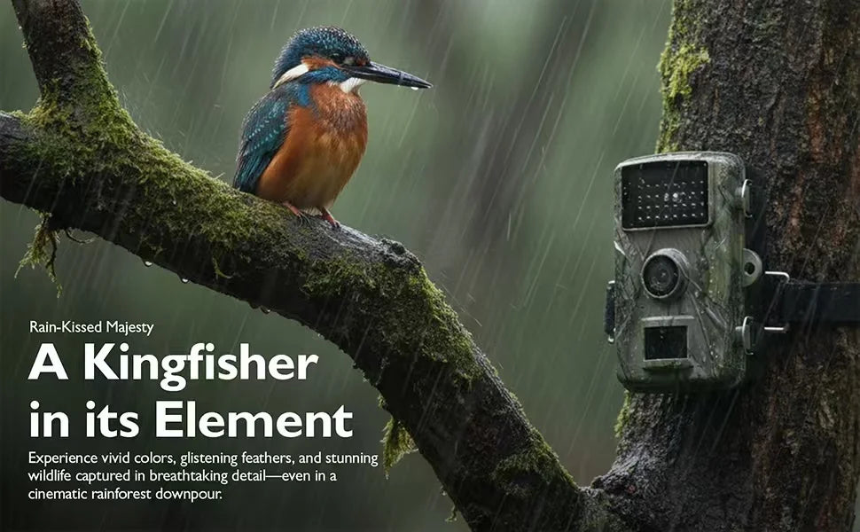 Hunting Trail Camera 1080P Wildlife Activated Trigger Time Infrared Night Vision IP66 Waterproof Hunting Outdoor Wildlife