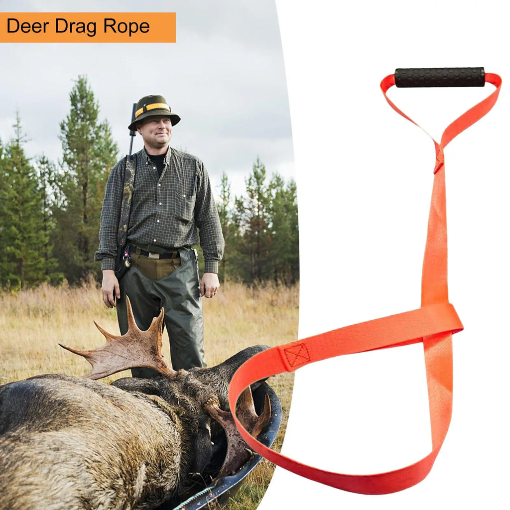 Deer Drag MultiPurpose Folding Pulling Strap Deer Hunting Gear For Field Dressing Tools Heavy Boxes Luggage Wild Boar Trees Goat