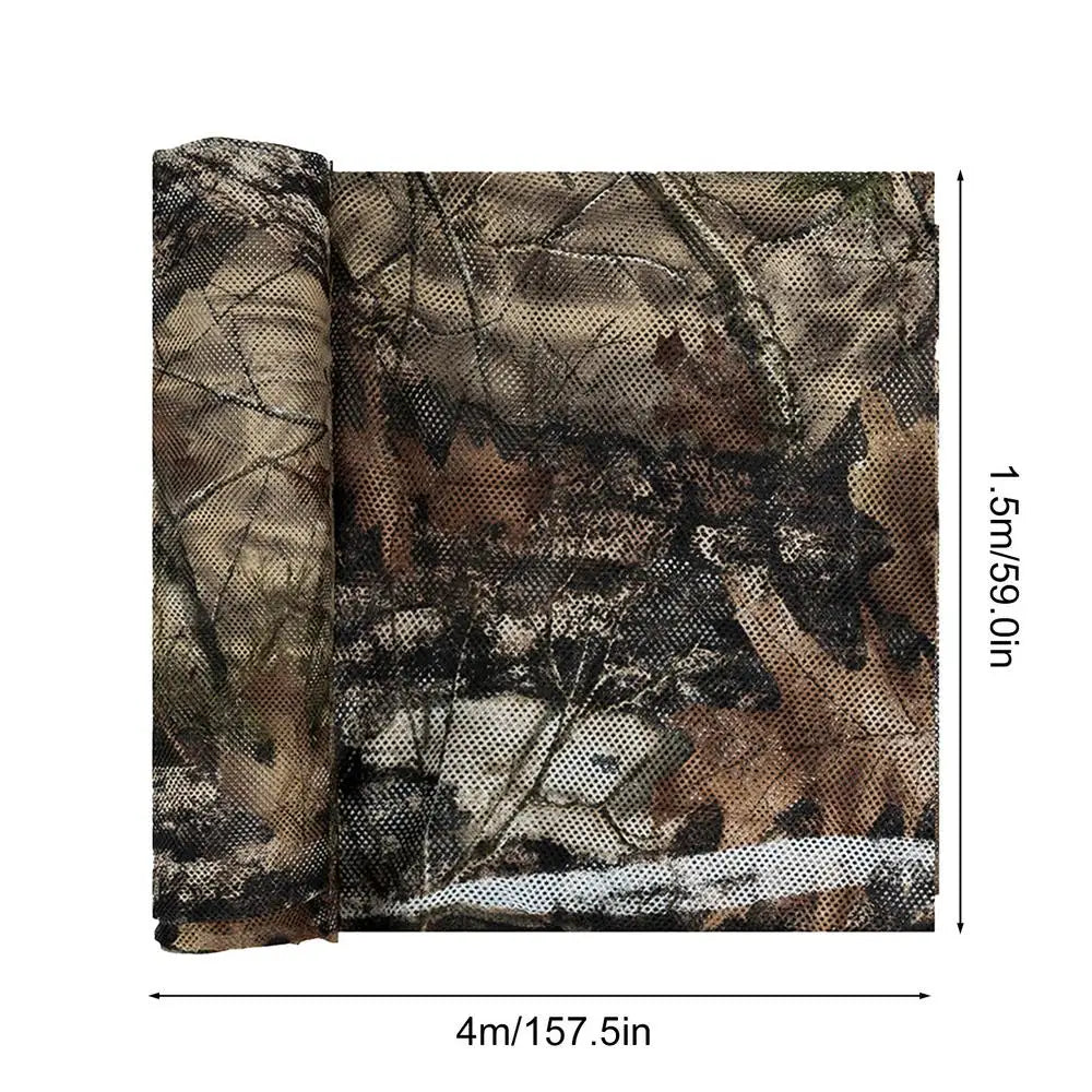 Camouflage Burlap Camouflage Netting Cover Realistic Camouflage Tarp Camouflage Netting Mesh For Hunting Ground Blinds