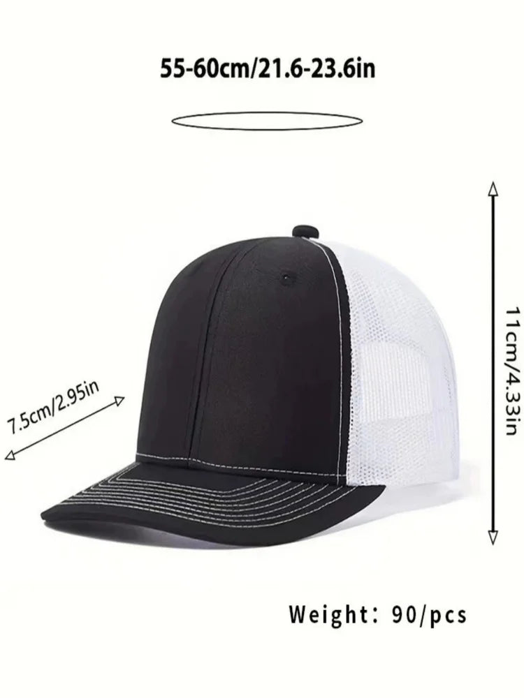 Fishing printed net hat truck driver micro curved eared hip hop male duck hat suitable for fishing and mountaineering lovers