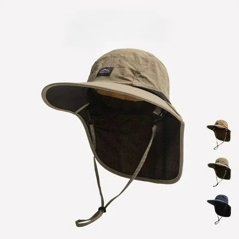Hot sale! Unisex Windproof Quick-Dry Fisherman Hat with Neck Flap & UV Protection for Outdoor Fishing Hikin