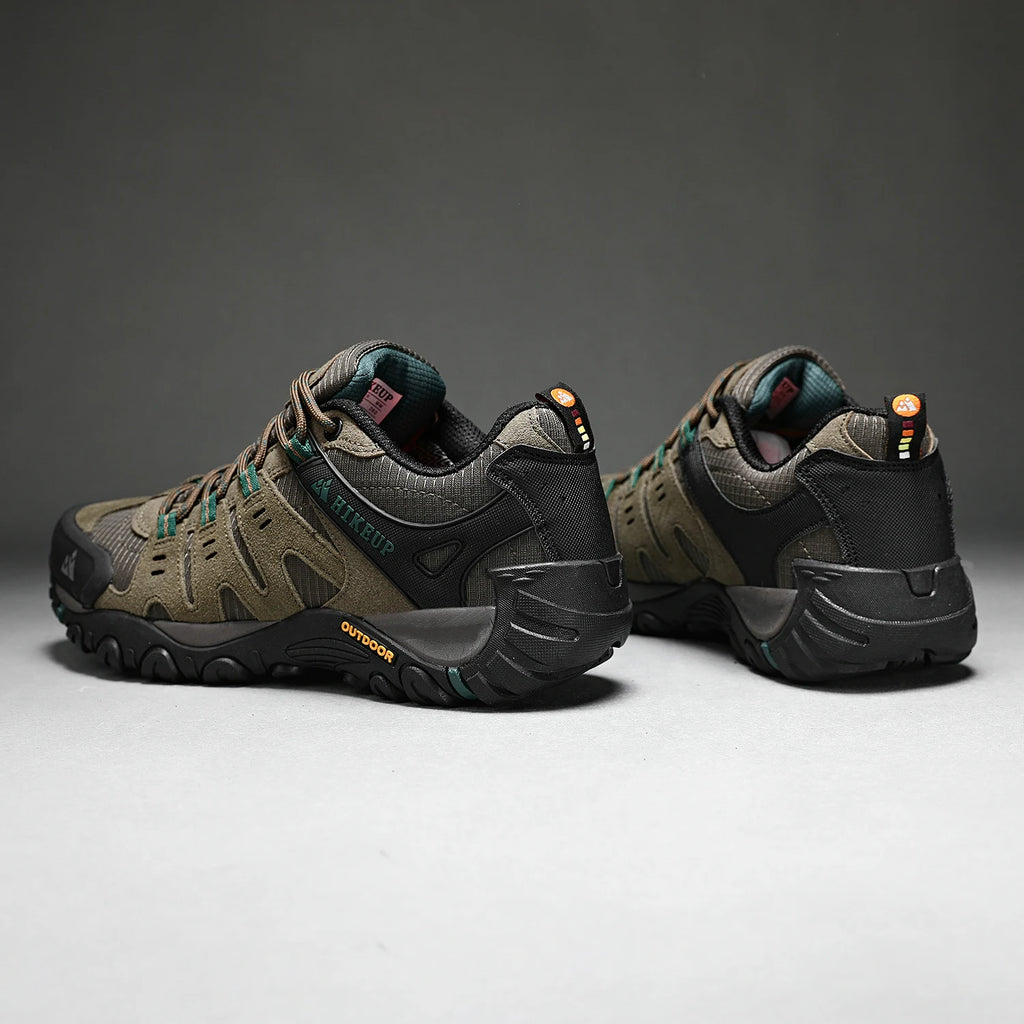Men's Hiking Shoes Suede Leather Outdoor Shoes Wear-resistant Men Trekking Walking Hunting Tactical Sneakers