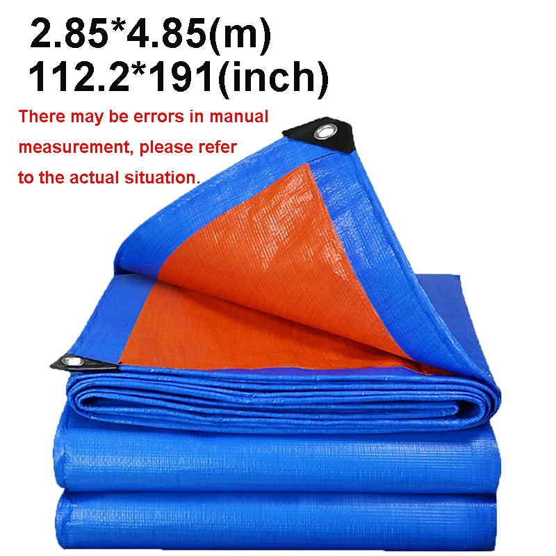 Tarpaulin Awning Durable Tarp Rectangle Sun Shade Patio Sunrays UV Block Waterproof Rain Cover Camping Outdoor Facility Backyard