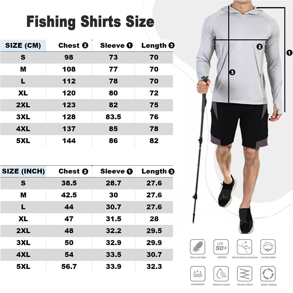 Kids Fishing Shirts Upf 50+ Long Sleeve Fishing Shirt With Mask Neck Gaiter Hoodie Keep Head Face Warm Outdoor Hiking Running