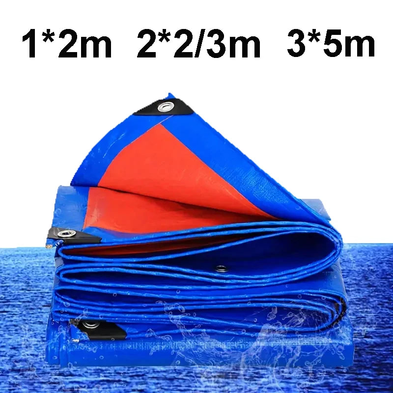 Tarpaulin Awning Durable Tarp Rectangle Sun Shade Patio Sunrays UV Block Waterproof Rain Cover Camping Outdoor Facility Backyard