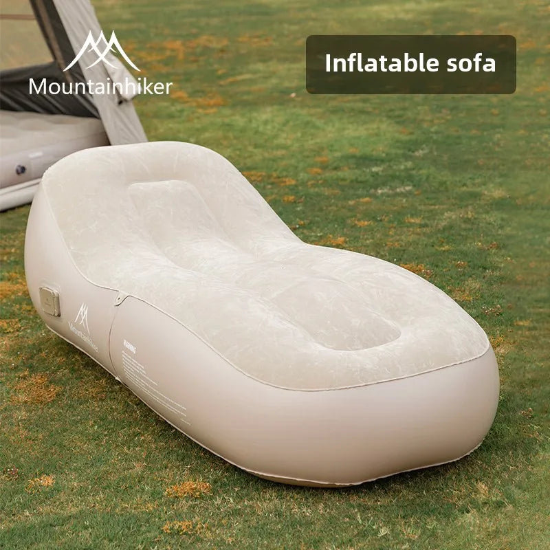 MOUNTAINHIKER Automatic Fast Inflatable Air Sofa Bed  Upgraded Outdoor Portable Air Mattress Lazy Cushion Camping Sleeping Mat