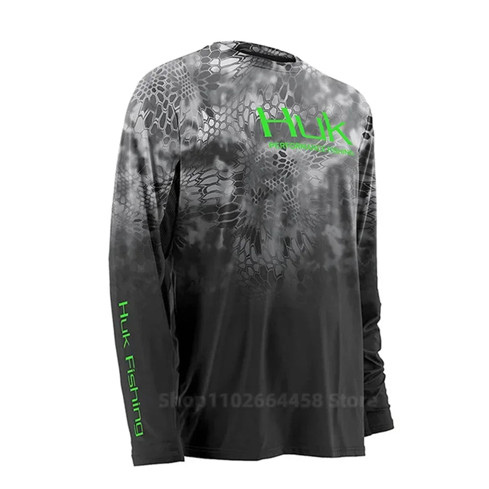 Fishing Shirts HUK Performance Long Sleeve Summer Hoodie Quick Dry Jaket Breathable Dresses Camisa Pesca Jersey Fish Sports UPF