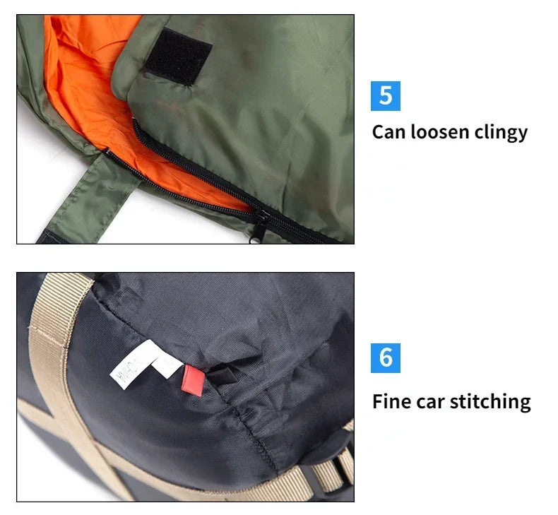 MOUNTAINHIKER JUNGLEKING Camping Sleeping Bag Ultralight Waterproof 4 Season Warm Envelope Sleeping Bags for Outdoor Hiking