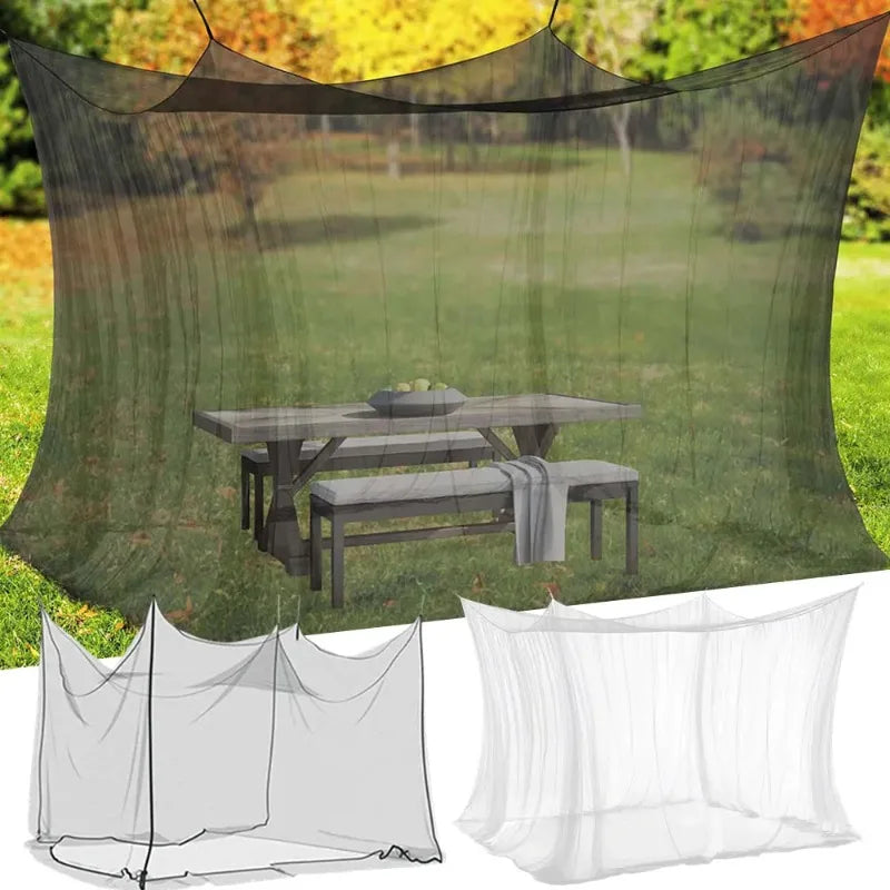 Outdoor Camping Mosquito Net Lightweight Huge Hammock Bug Tarp Repellent Breathable Mesh Tent Insect Canopy Bed Curtain