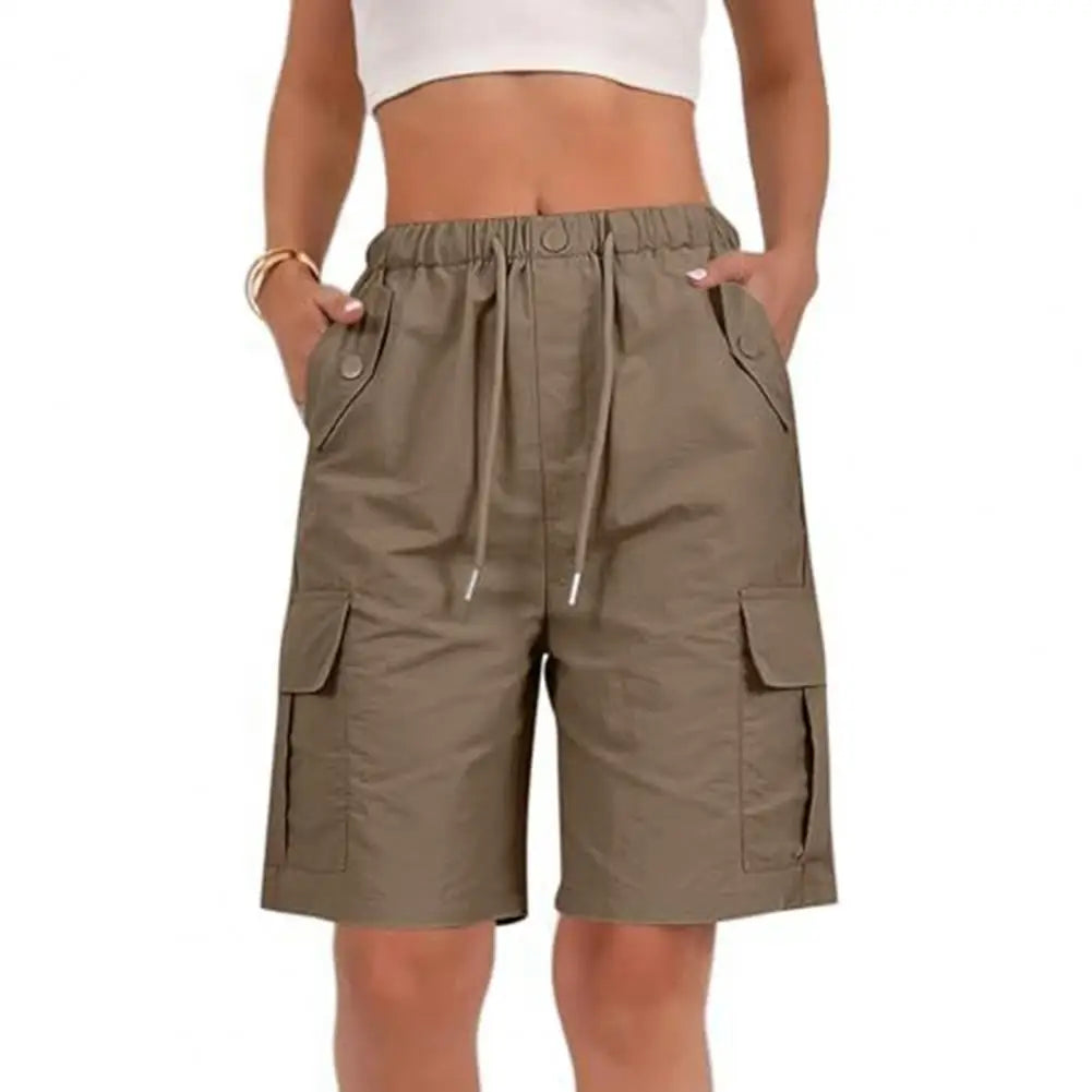 Women's Hiking Shorts with Multiple Pockets High-waisted Quick Dry Summer Shorts for Outdoor Hiking Work Travel Golf